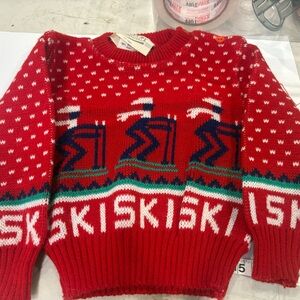 Vintage Skiski Nordic Knit Sweater Ski Lodge Retro Winter | skiwear‎ alpine cozy